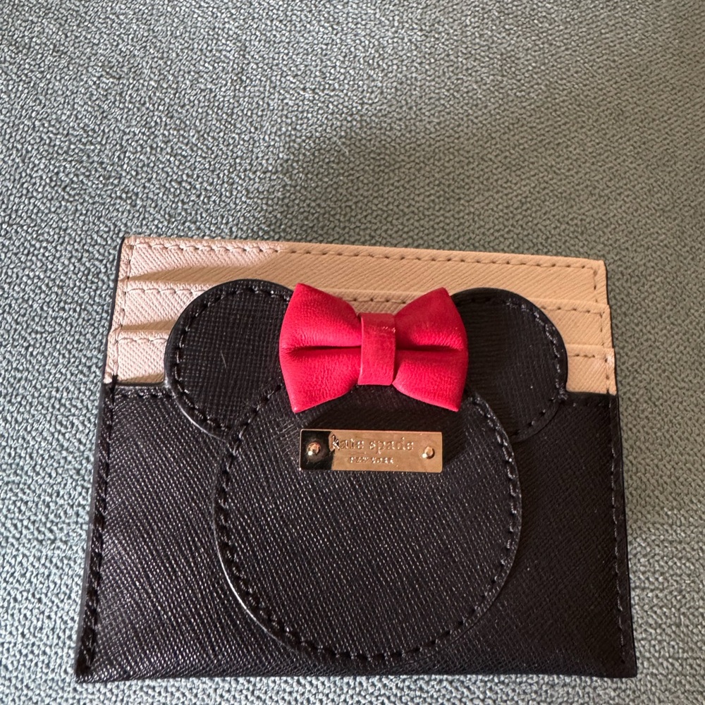 Kate Spade Black and Cream card holder